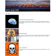 screenshot of the eco-usa.net home page